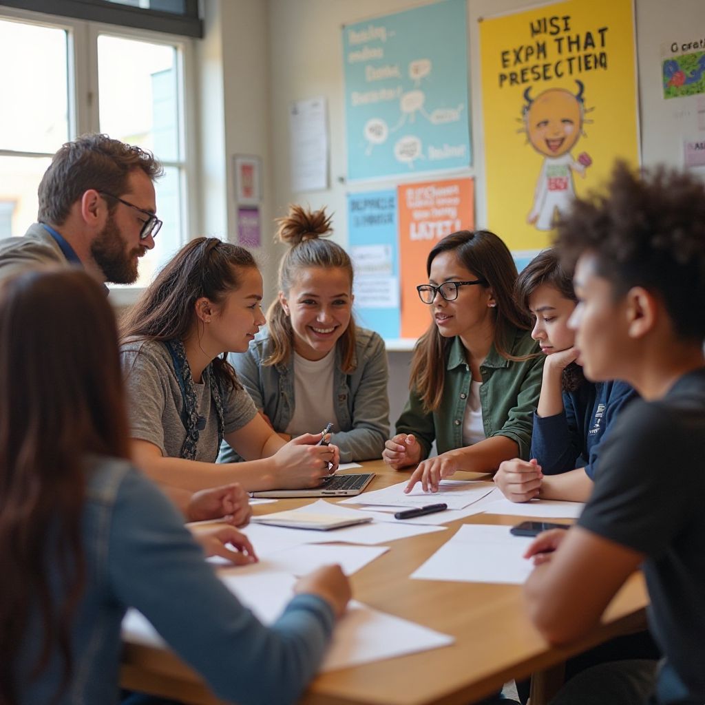 Youth leadership program in action