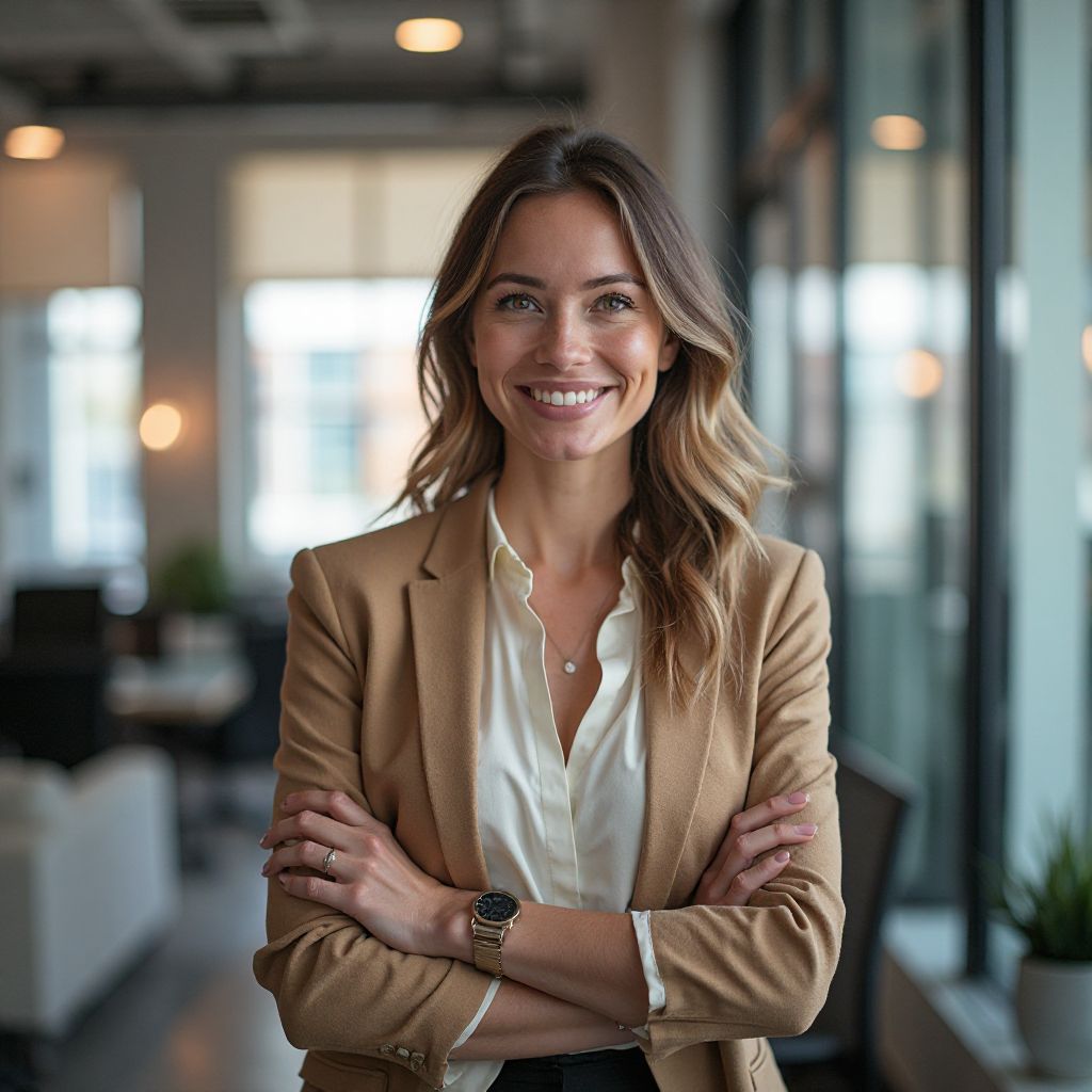 Professional woman in corporate environment